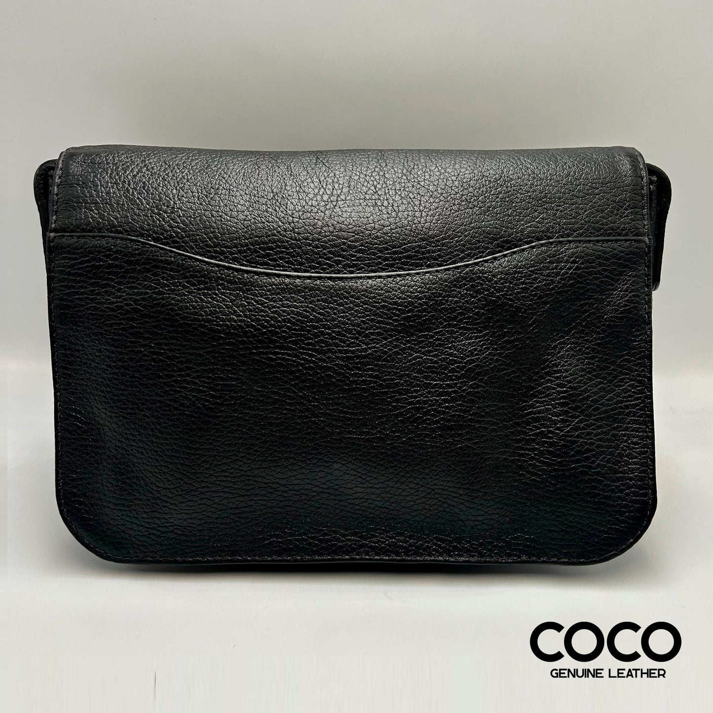 Cartera Roma Cuero Granulado Negro COCO