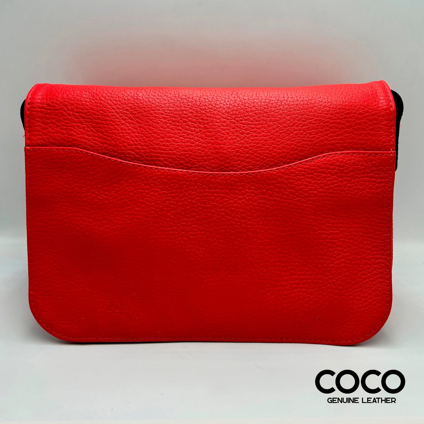 Cartera Roma Cuero Granulado Rojo COCO