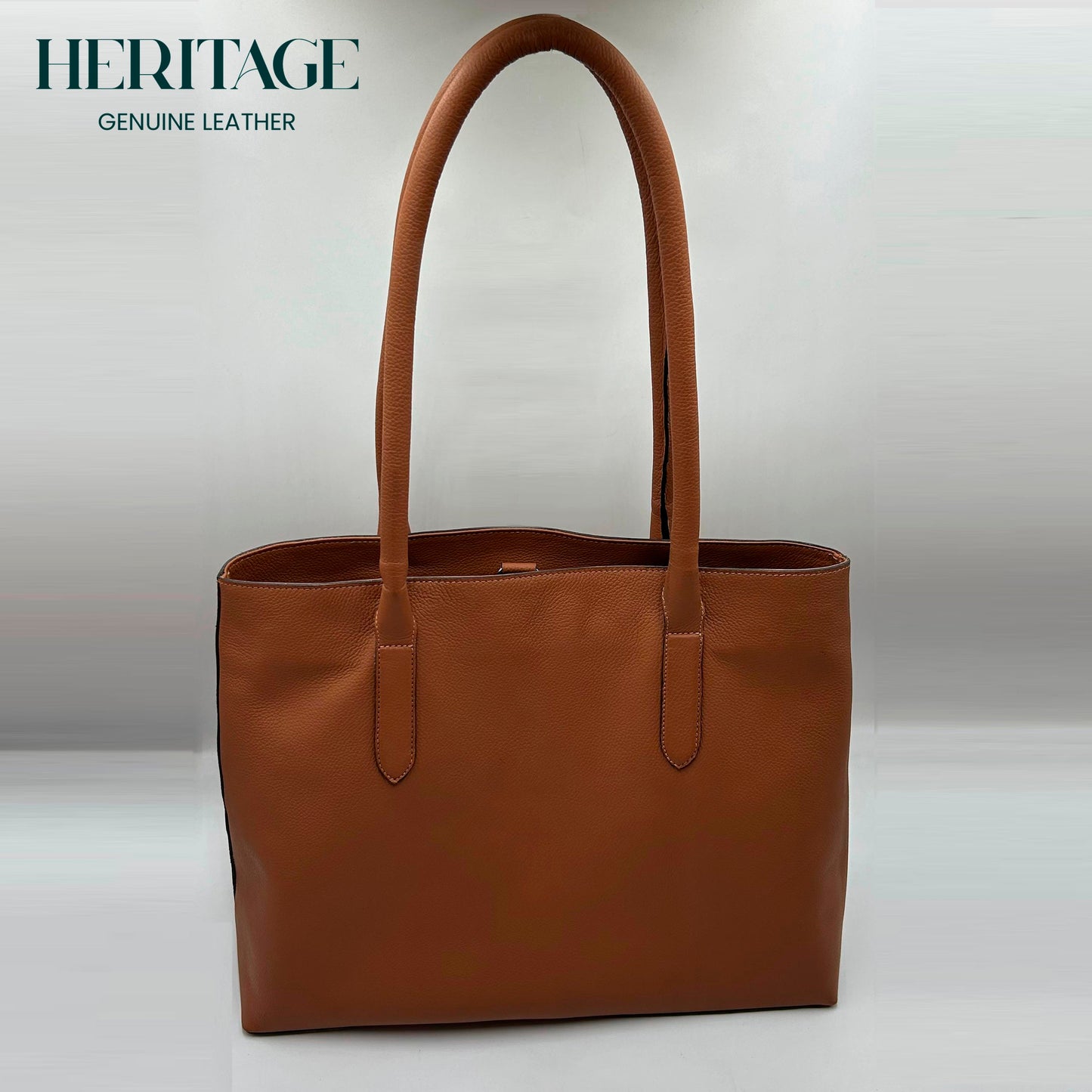 Tote Bag Paris Cuero Granulado Whiskey Heritage