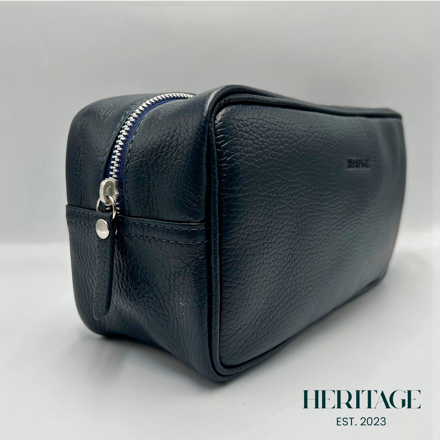 Neceser Monaco Cuero Granulado Negro Heritage