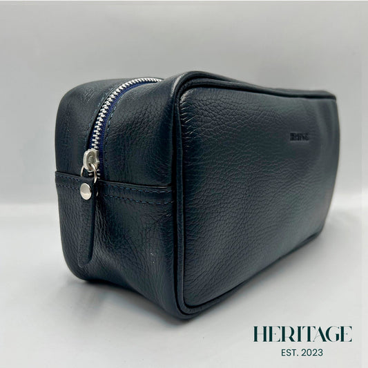 Neceser Monaco Cuero Granulado Negro Heritage