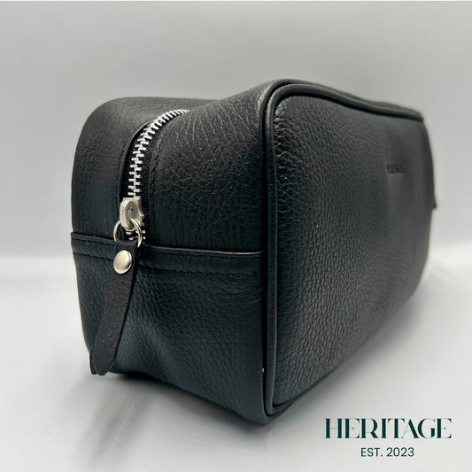 Neceser Monaco Cuero Granulado Negro Heritage