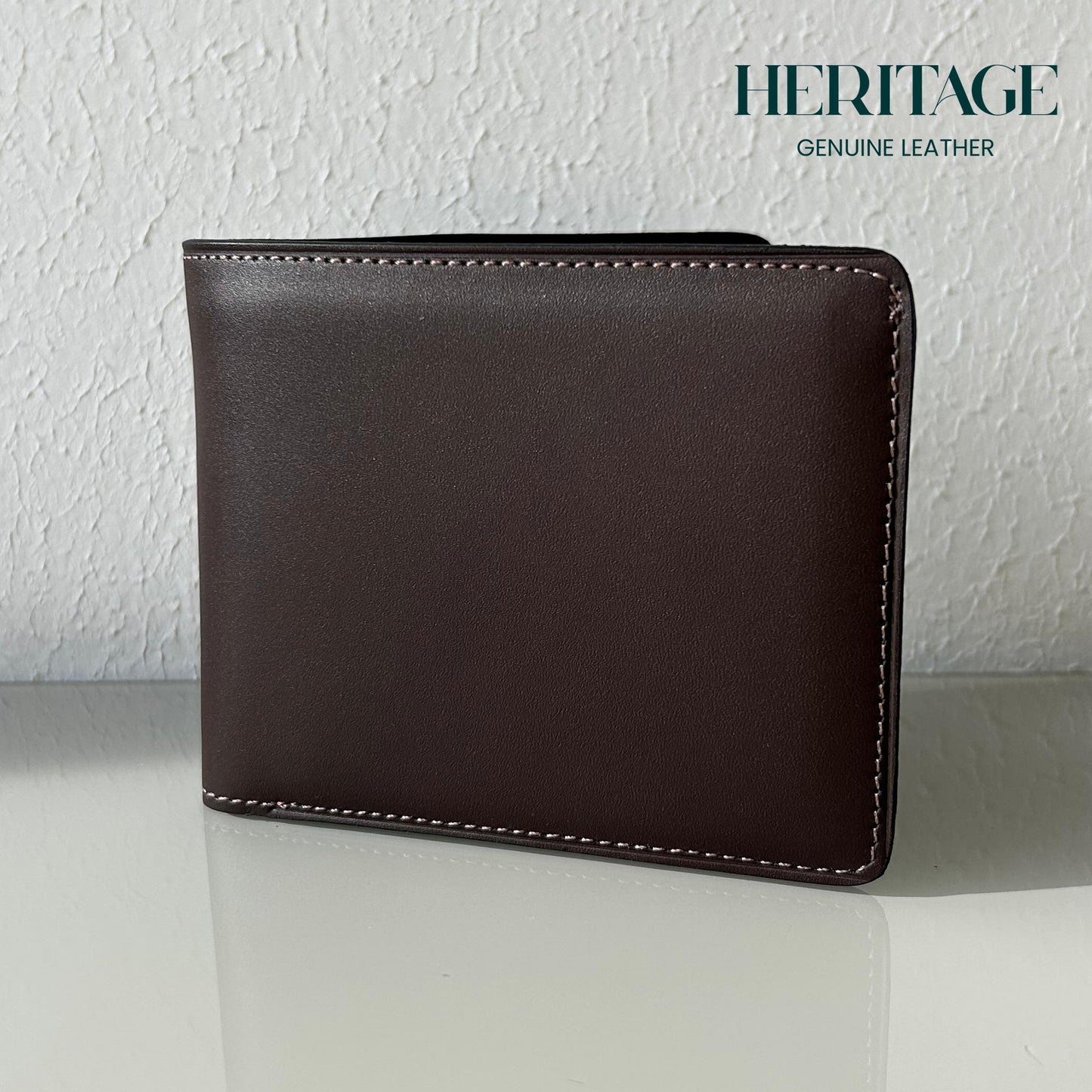 Billetera Bifold Madrid C/V Cuero Liso Cafe Heritage