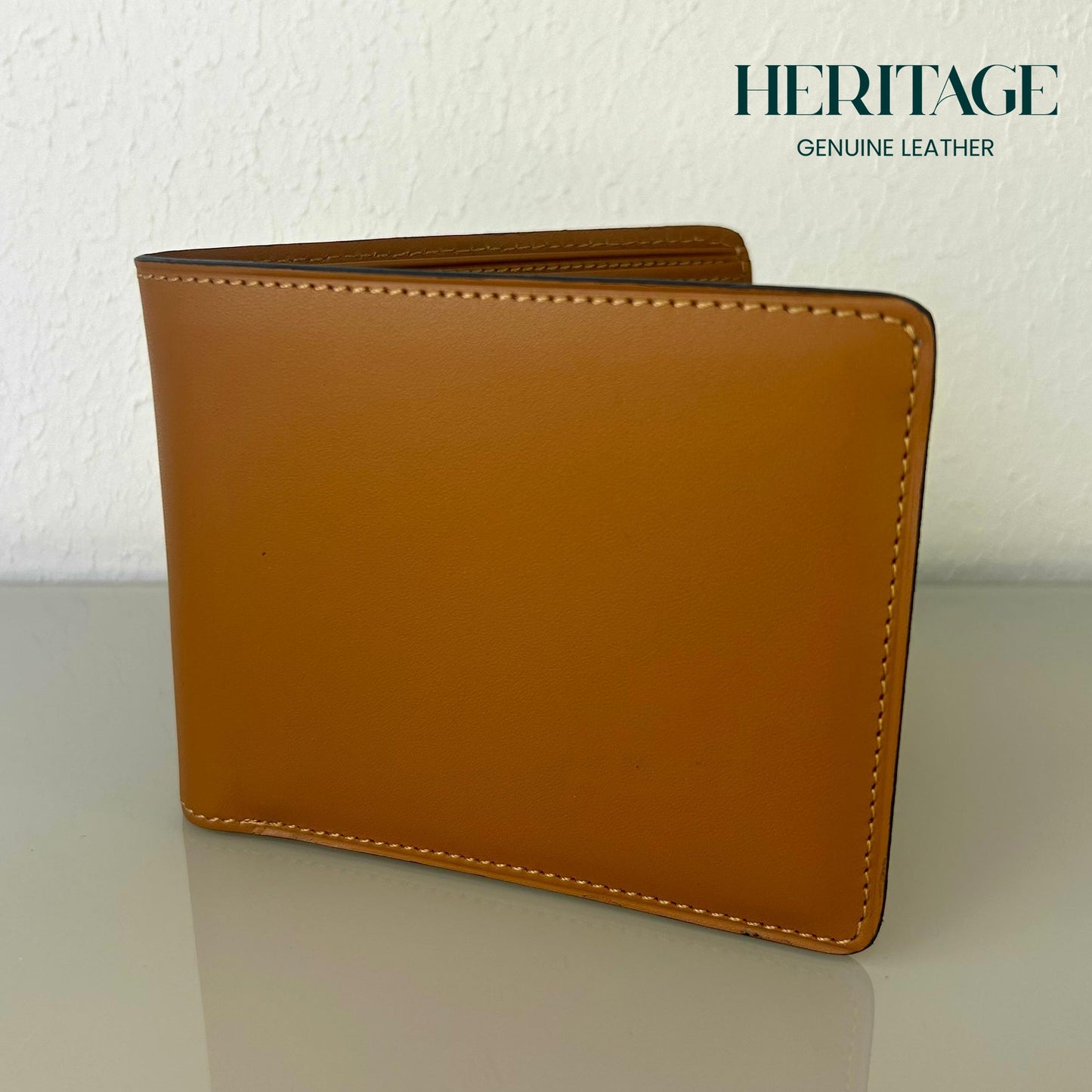 Billetera Bifold Madrid Cuero Liso Whiskey Heritage