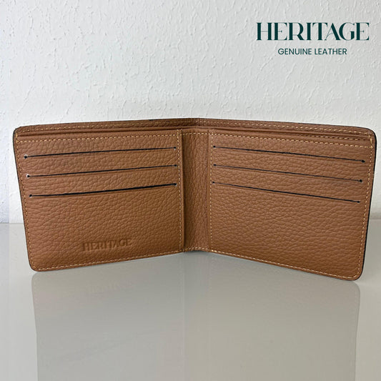 Billetera Bifold Madrid Cuero Granulado Whiskey Heritage