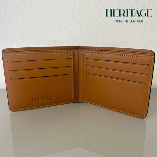 Billetera Bifold Madrid Cuero Liso Whiskey Heritage