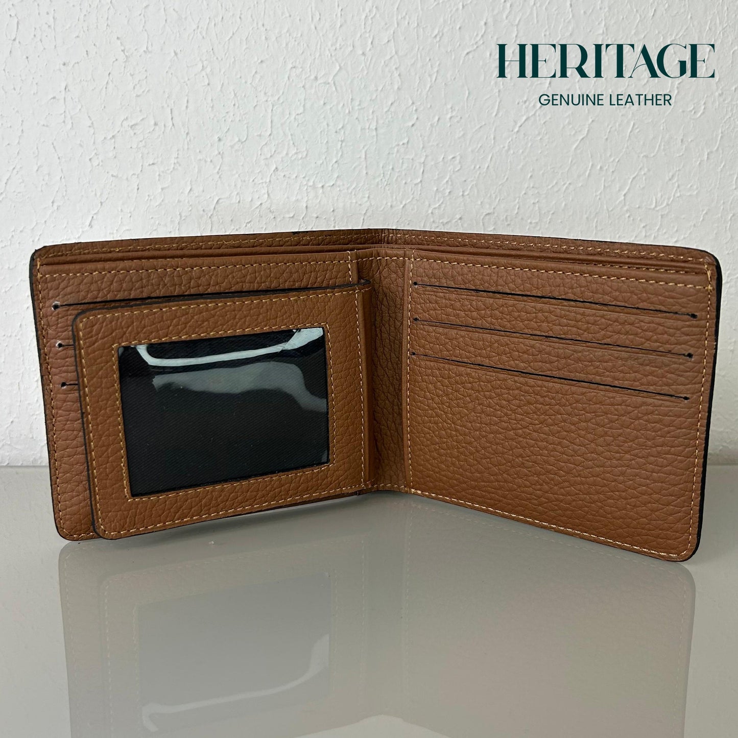 Billetera Bifold Madrid C/V Cuero Granulado Whiskey Heritage