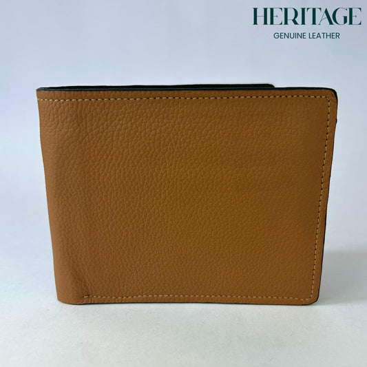 Billetera Bifold Cuero Granulado Whiskey Heritage