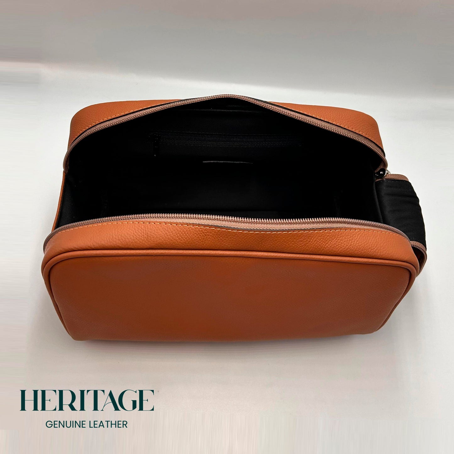 Neceser Dopp Kit Cuero Granulado Whiskey Heritage