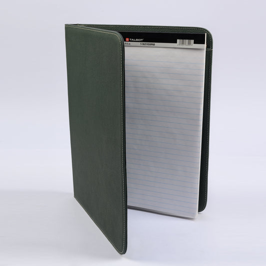 Folder Carta Cuero Granulado Verde Heritage