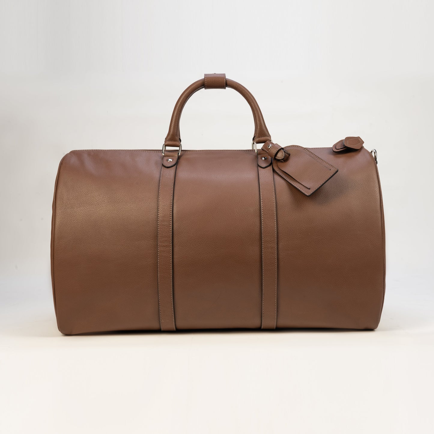 Weekender Bag en Cuero Granulado Cognac Heritage