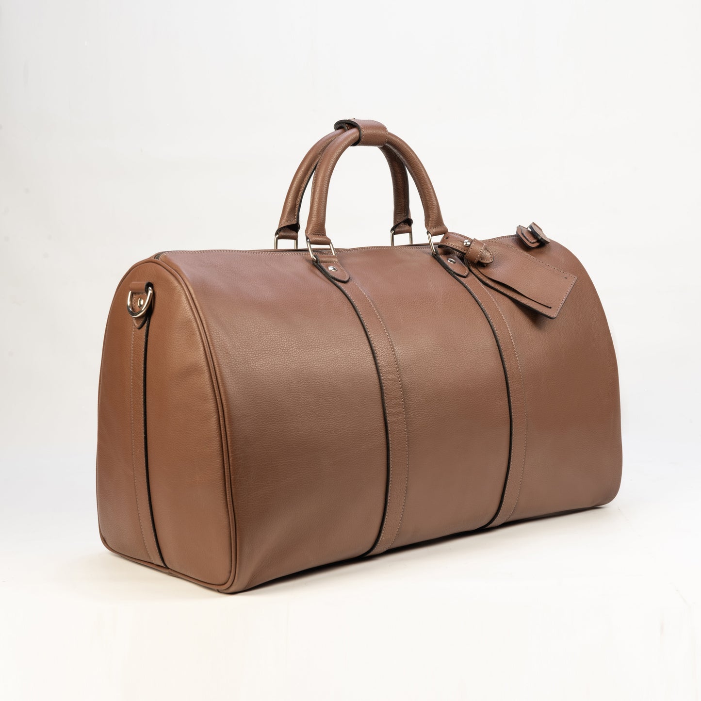 Weekender Bag en Cuero Granulado Cognac Heritage