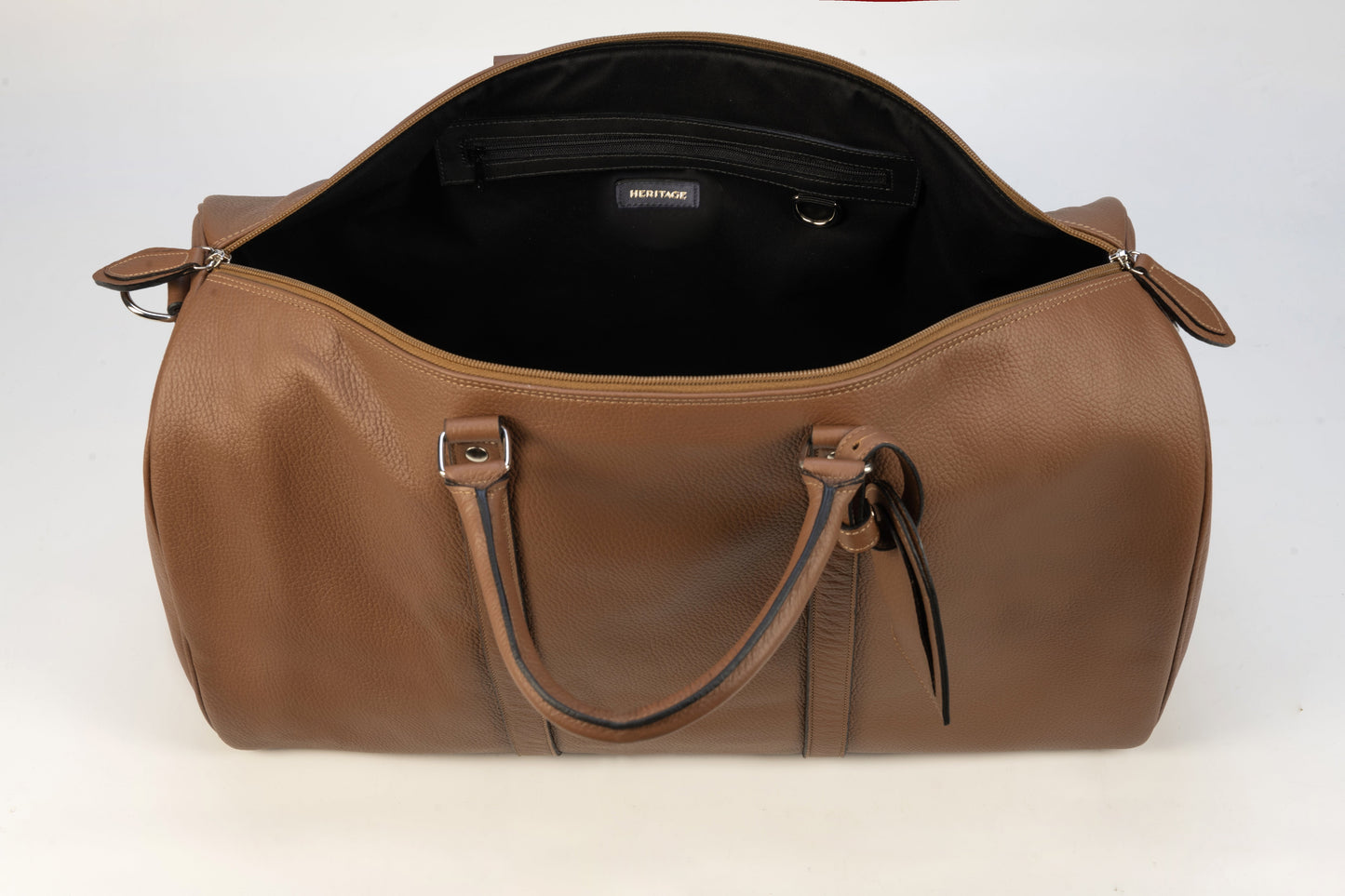 Weekender Bag en Cuero Granulado Whiskey Heritage