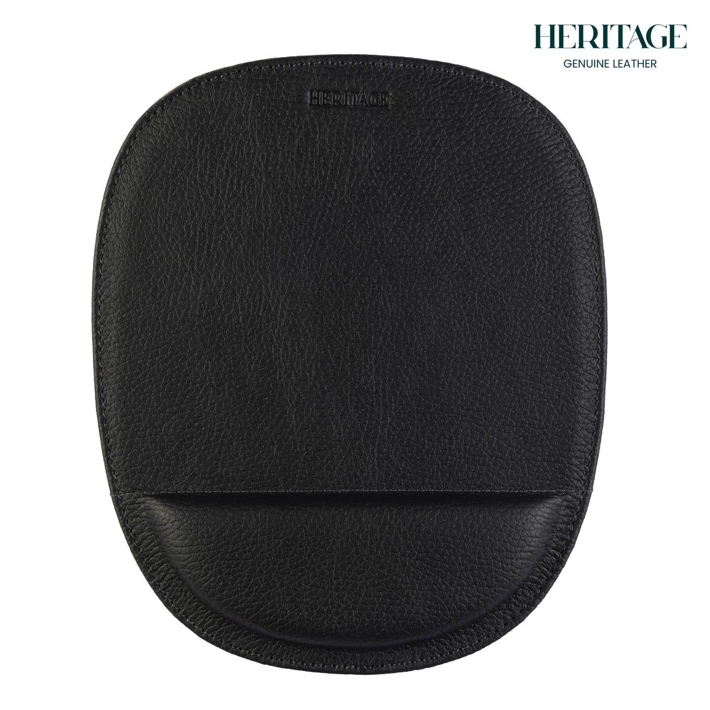 Mousepad Cuero en Granulado Negro Heritage