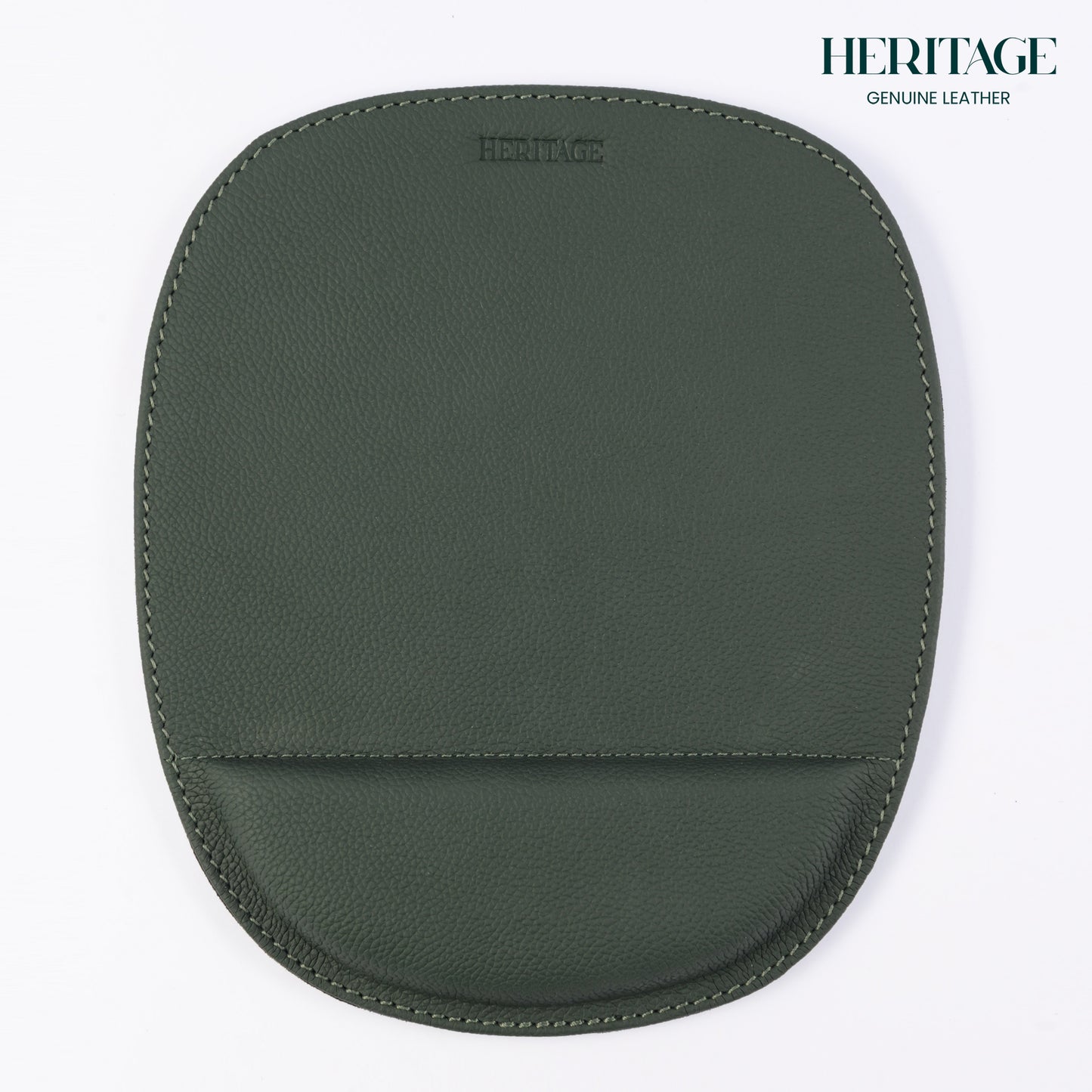 Mousepad  Cuero en Granulado Verde Heritage