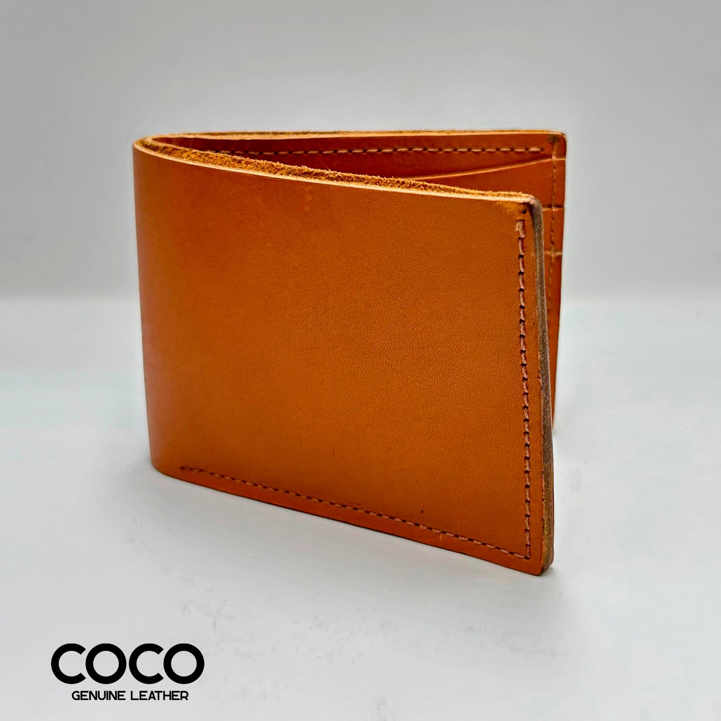 Billetera Bifold Cuero Full Grain Whiskey COCO