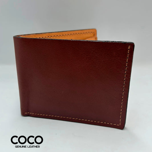 Billetera Bifold Cuero Graso Bourbon COCO